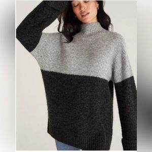Z Supply Poppy Colorblock Turtleneck Sweater